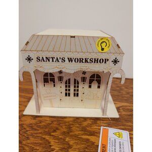 Lighted Santa's workshop